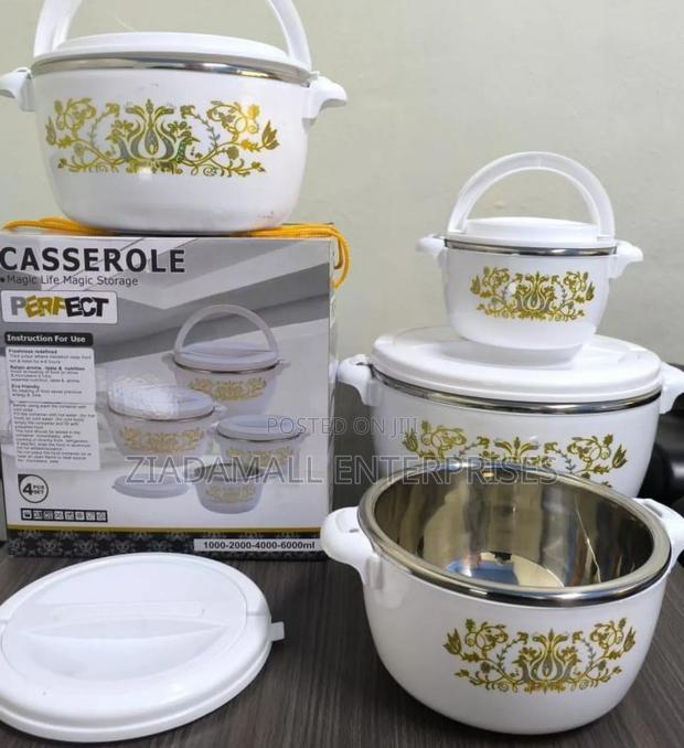 Hotpots 4-Piece White Casserole Hotpot Set – Stylish, Durable Heat
