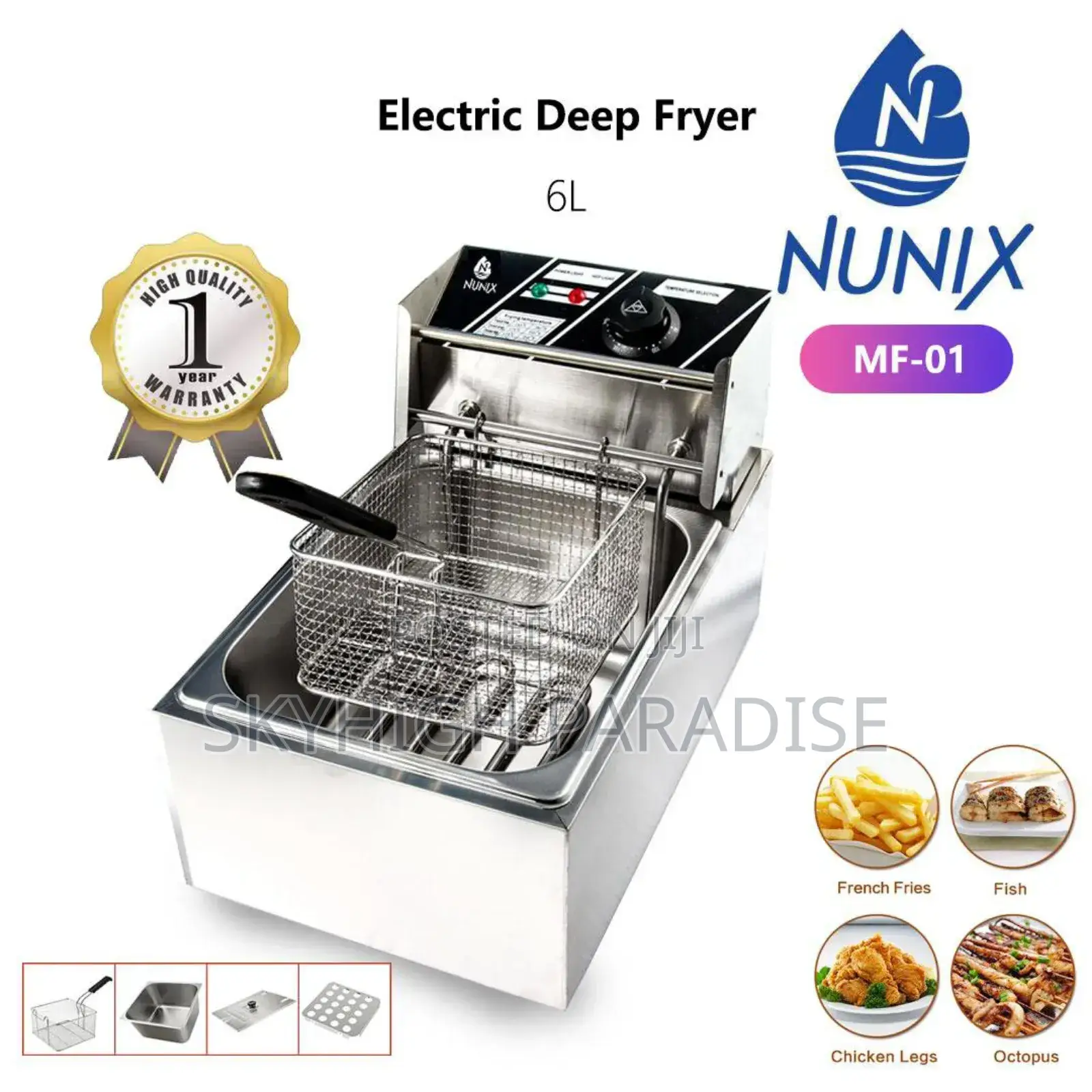 *Electromate 6ltrs Deep Fry