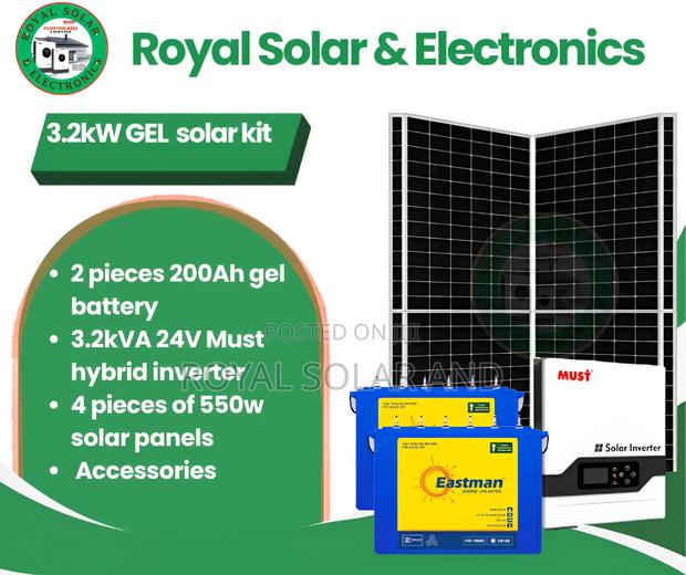3.2kva Gel Solarkit Off Grid Solar System - main view