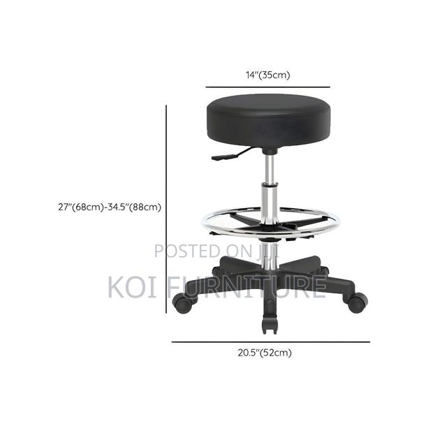 Barstools; Adjustable Strong Swivel Home Barstools - thumbnail 2