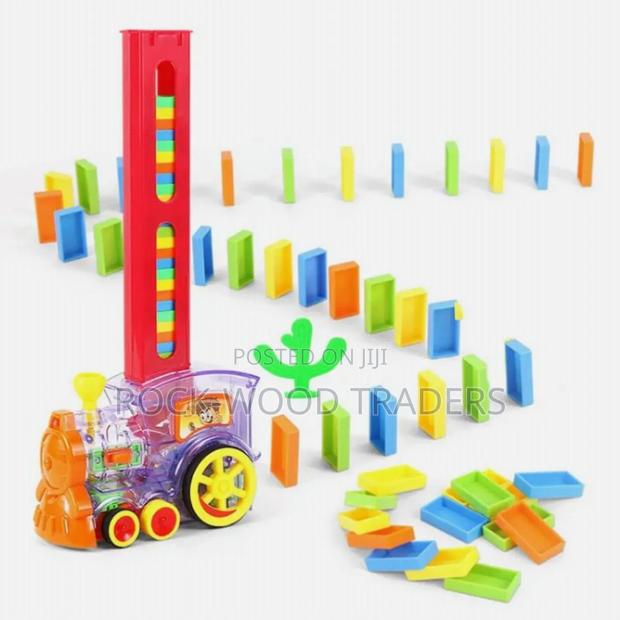 Domino Train With 60 Dominos and Light