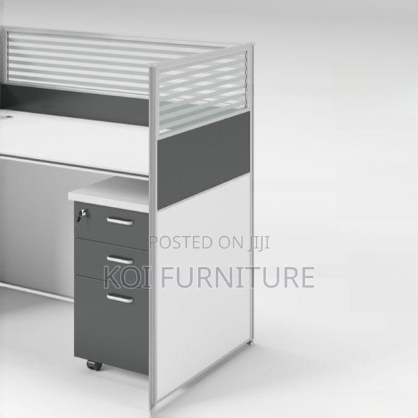 Office Desk; One User Office Workstation Desk With Patition Wall - thumbnail 3