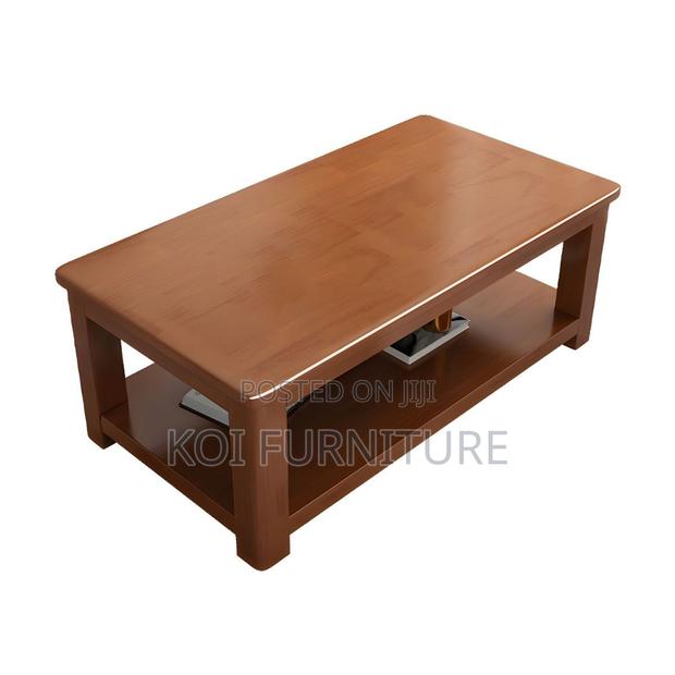 Coffee Table; Mahogany Crafted Executive Home Office Coffee Table - thumbnail 3