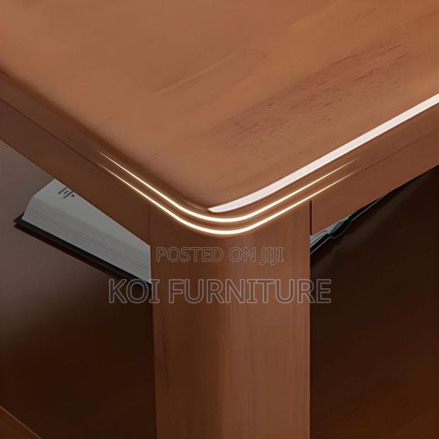 Coffee Table; Mahogany Crafted Executive Home Office Coffee Table - thumbnail 4