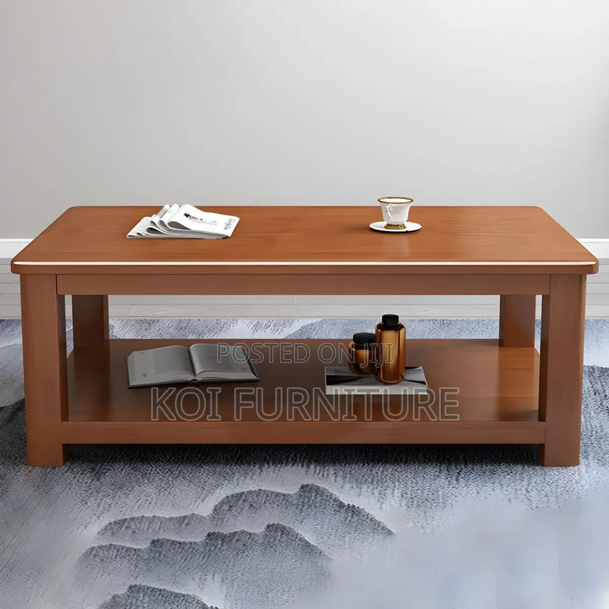 Coffee Table; Mahogany Crafted Executive Home Office Coffee Table