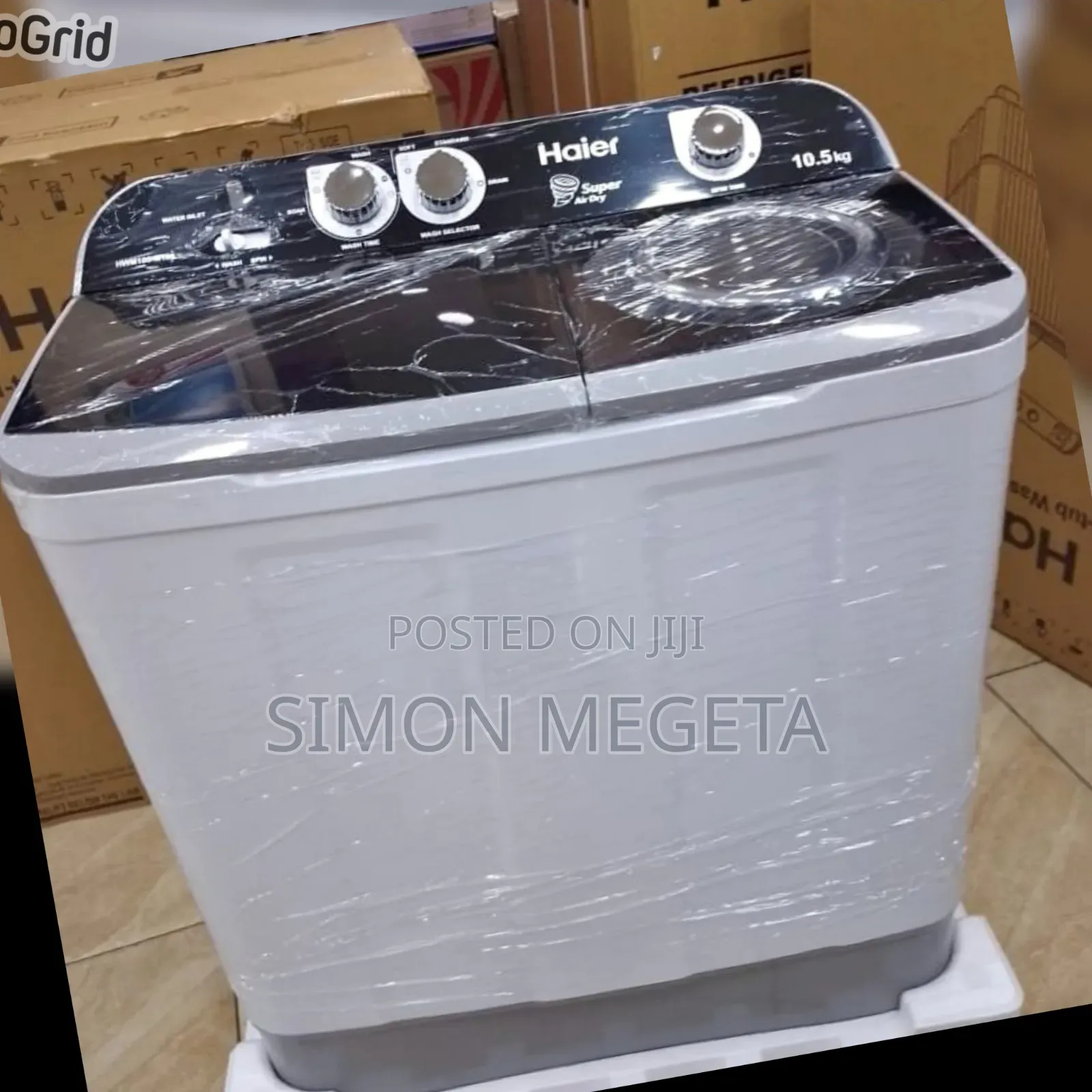 In Stock Fare Price Haier 10 KGS Twin Tub Washing Machine