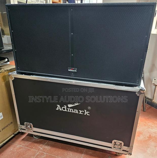 Admark 1600w Double Bass Passive Speaker With Mobile Flight Case - main view