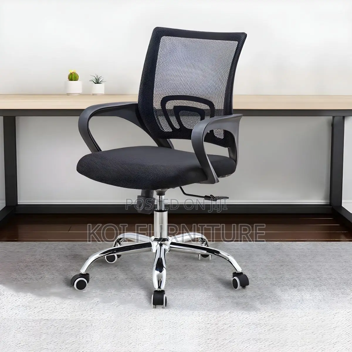 Office Chairs; Ergonomic Design Mesh Fabric Breathable Clerical Seat
