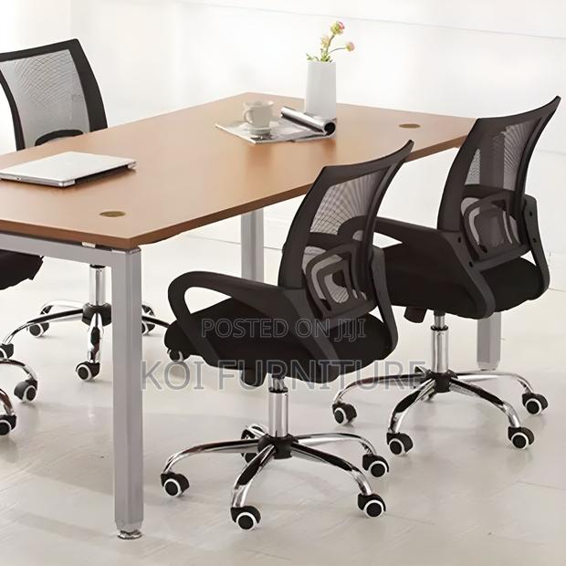 Office Chairs; Ergonomic Design Mesh Fabric Breathable Clerical Seat - thumbnail 5