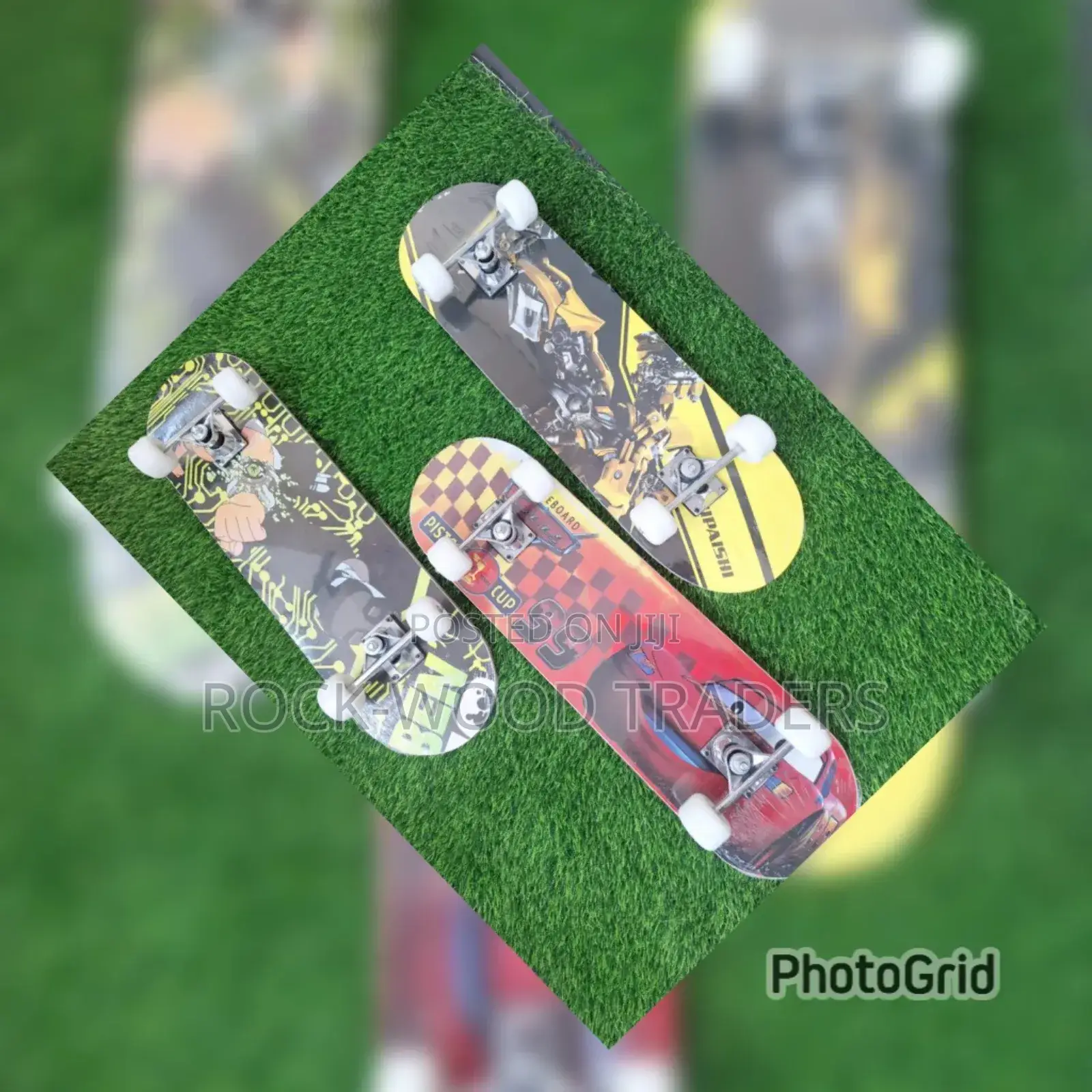 Skate Board With Rubber Wheels
