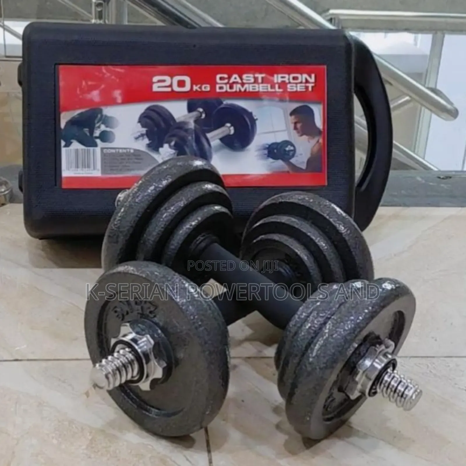 20kg Chrome Dumbbells/Set of 2 20kg Dumbells