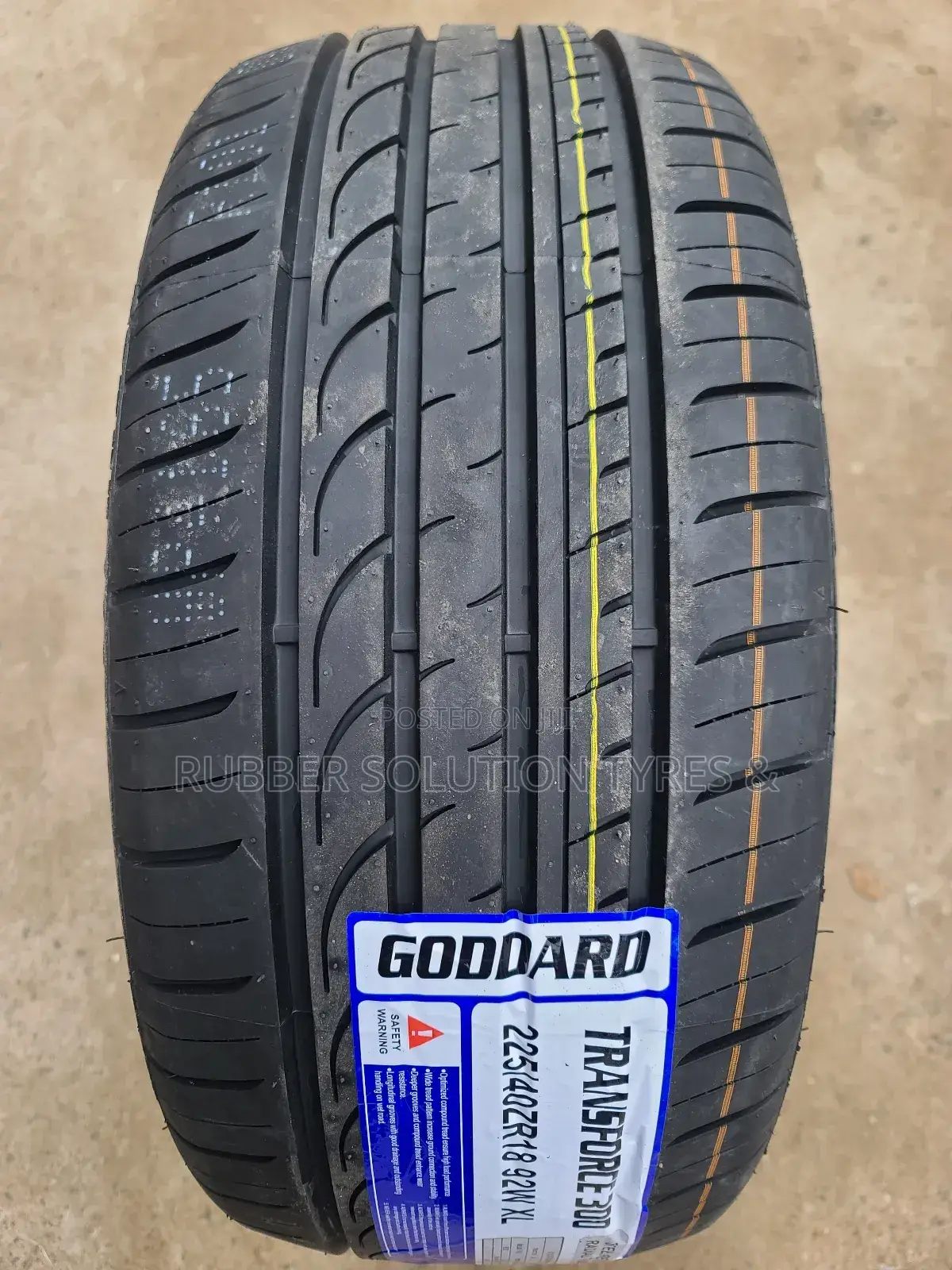 225 /40 R18 Goddard Tyres 92w X/L Transforce 300