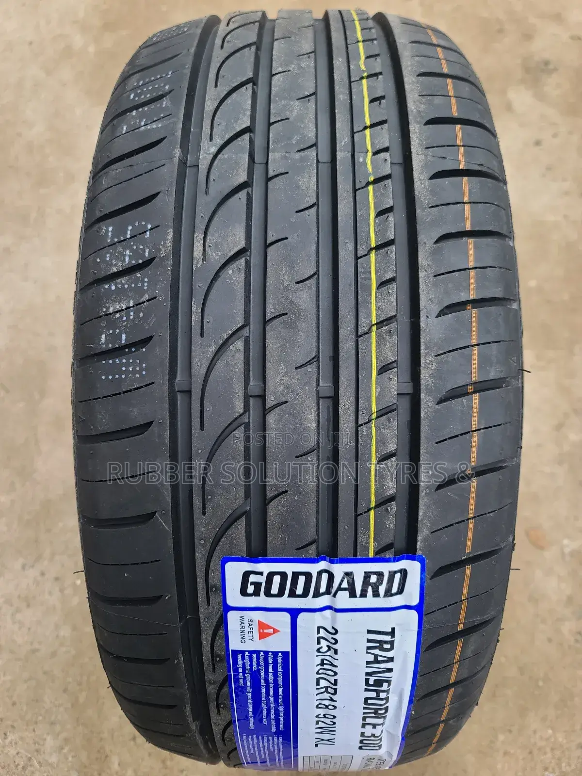 225 /40 R18 Goddard Tyres 92w X/L Transforce 300