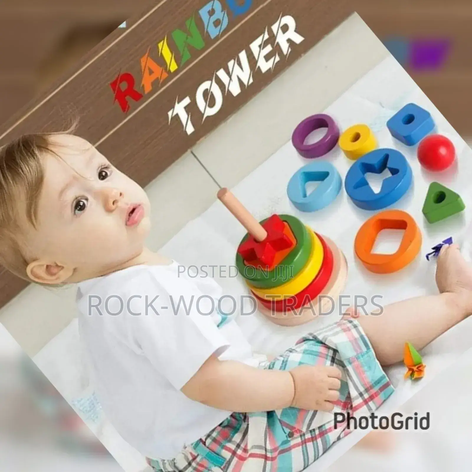 Wooden Rainbow Tower