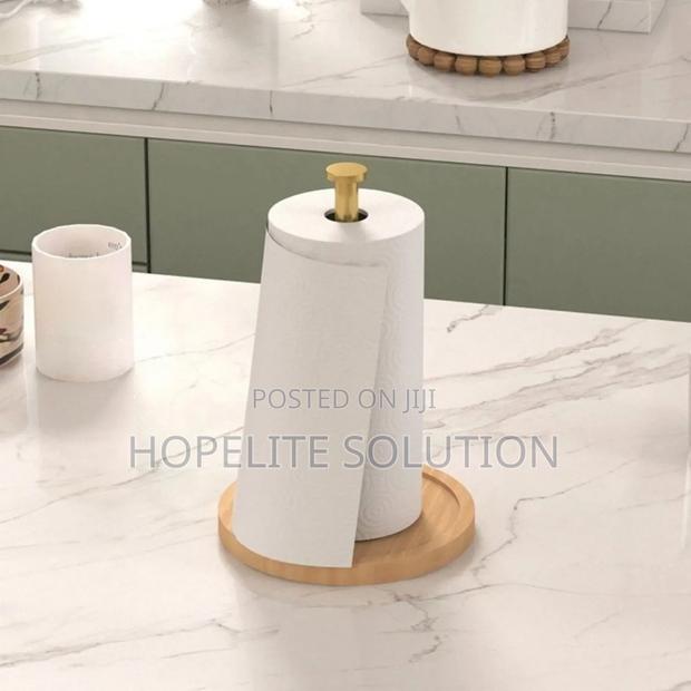 Paper Towel Holder With Bamboo Base - thumbnail 3