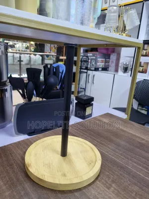 Paper Towel Holder With Bamboo Base