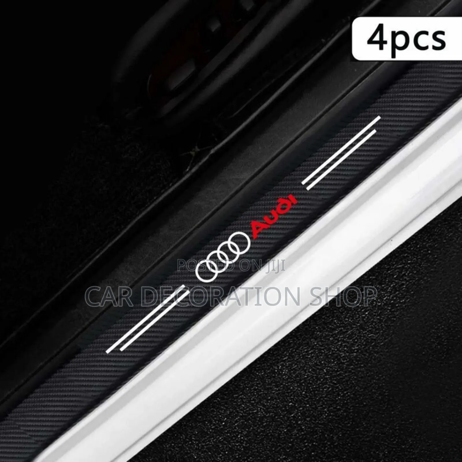 4pcs Audi Door Stickers Antiscratch Decals