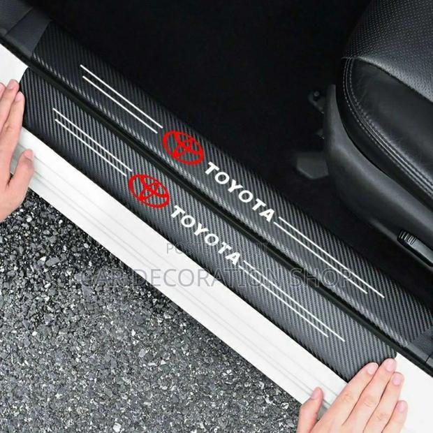 4pcs Toyota Waterproof Door Open Step Stickers