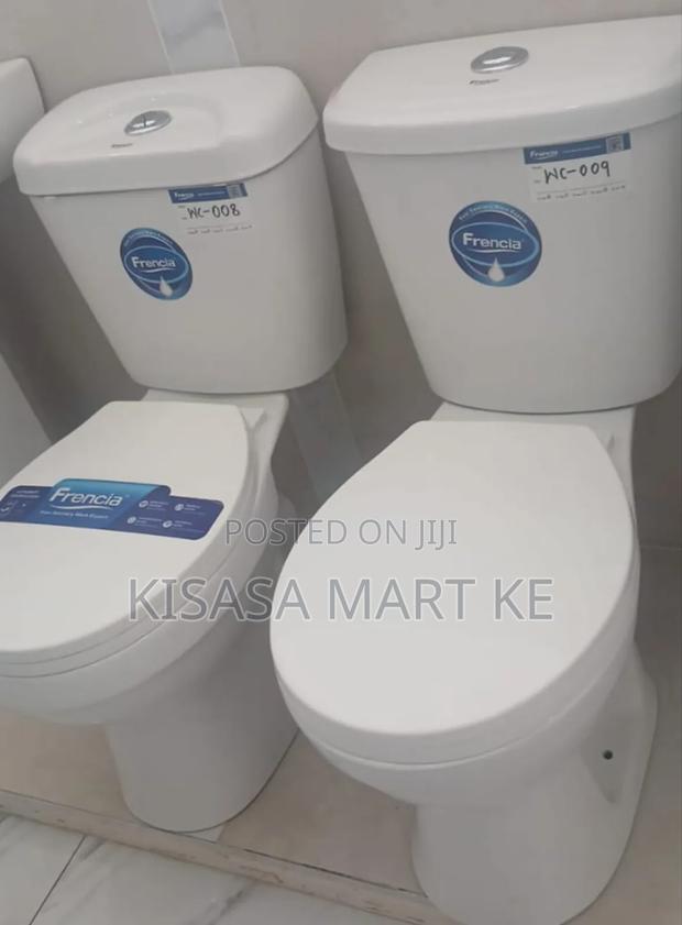 Frencia Premium White Toilet Set – Modern Dual‐Unit Design