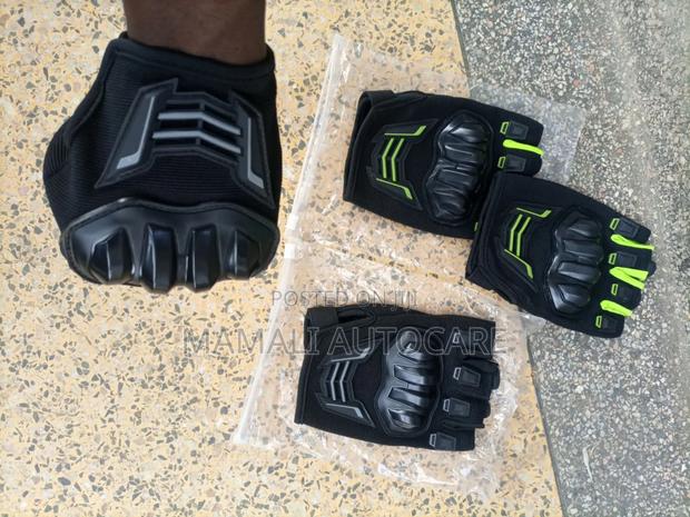 Breathable Canvas Motorcycle Riding Gloves