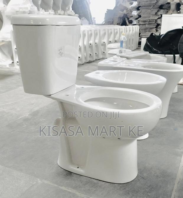 Classic White Pedestal Toilet