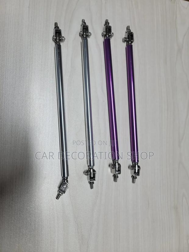 2pcs Metallic Bumper Lip Rod Strut Holder