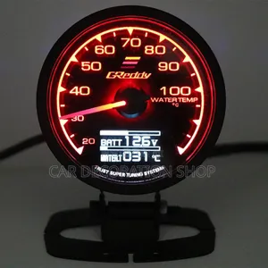 7 Color Led Boost Meter Water Temperature Gauge