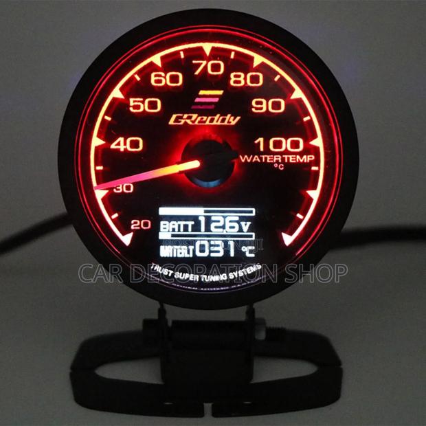 7 Color Led Boost Meter Water Temperature Gauge