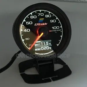 7 Color Led Boost Meter Water Temperature Gauge