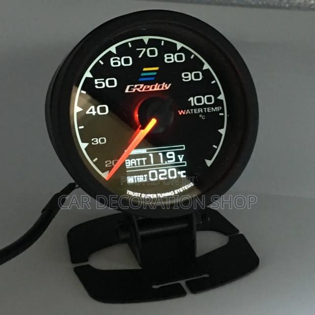 7 Color Led Boost Meter Water Temperature Gauge - thumbnail 2