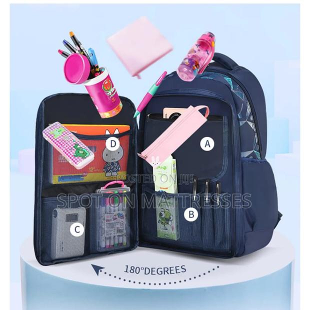 Kids' Waterproof Backpacks. Black/Blue/Royal Blue. Delivery Available - thumbnail 5
