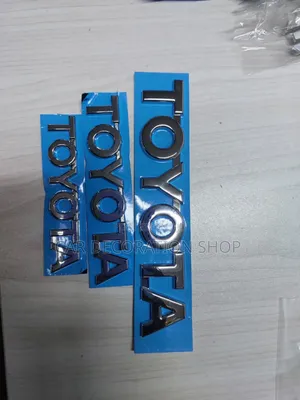 Different Sizes Toyota Letter Badges in Silver or Black