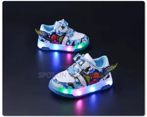 Kids' Spiderman Led Shoes. Sizes 21-30. Delivery Services Available.