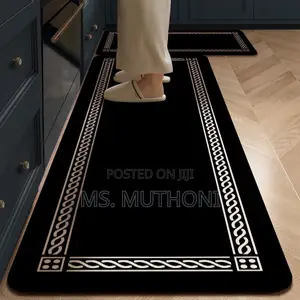 Beautiful Aesthetic Rubber Bottom Anti-Slip Kitchen Mats*