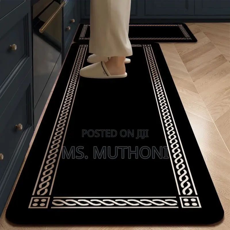 Beautiful Aesthetic Rubber Bottom Anti-Slip Kitchen Mats*