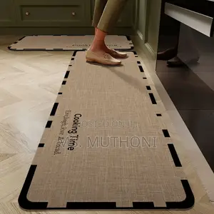 Beautiful Aesthetic Rubber Bottom Anti-Slip Kitchen Mats*