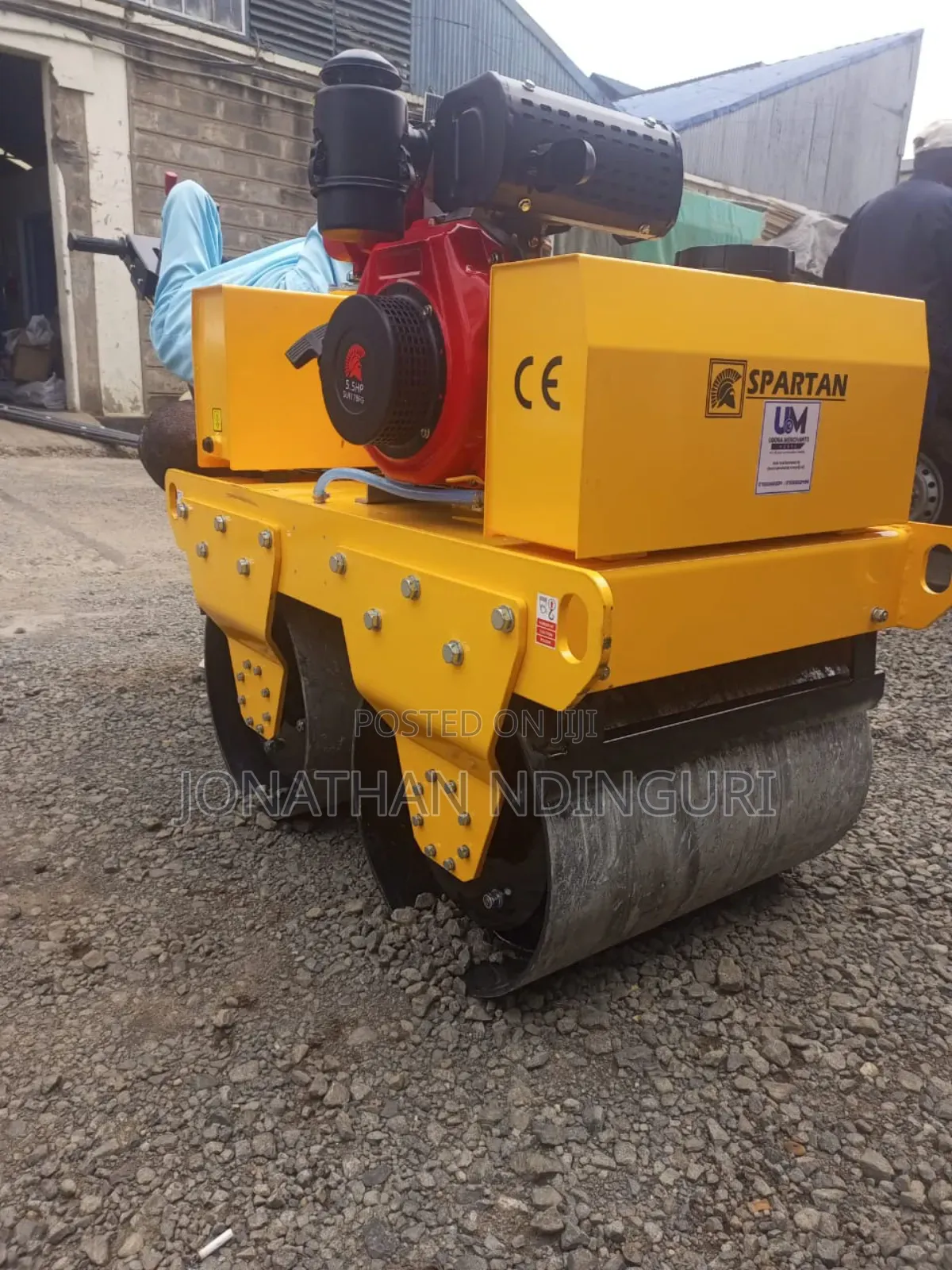 Hand-Guided Double Drum Roller