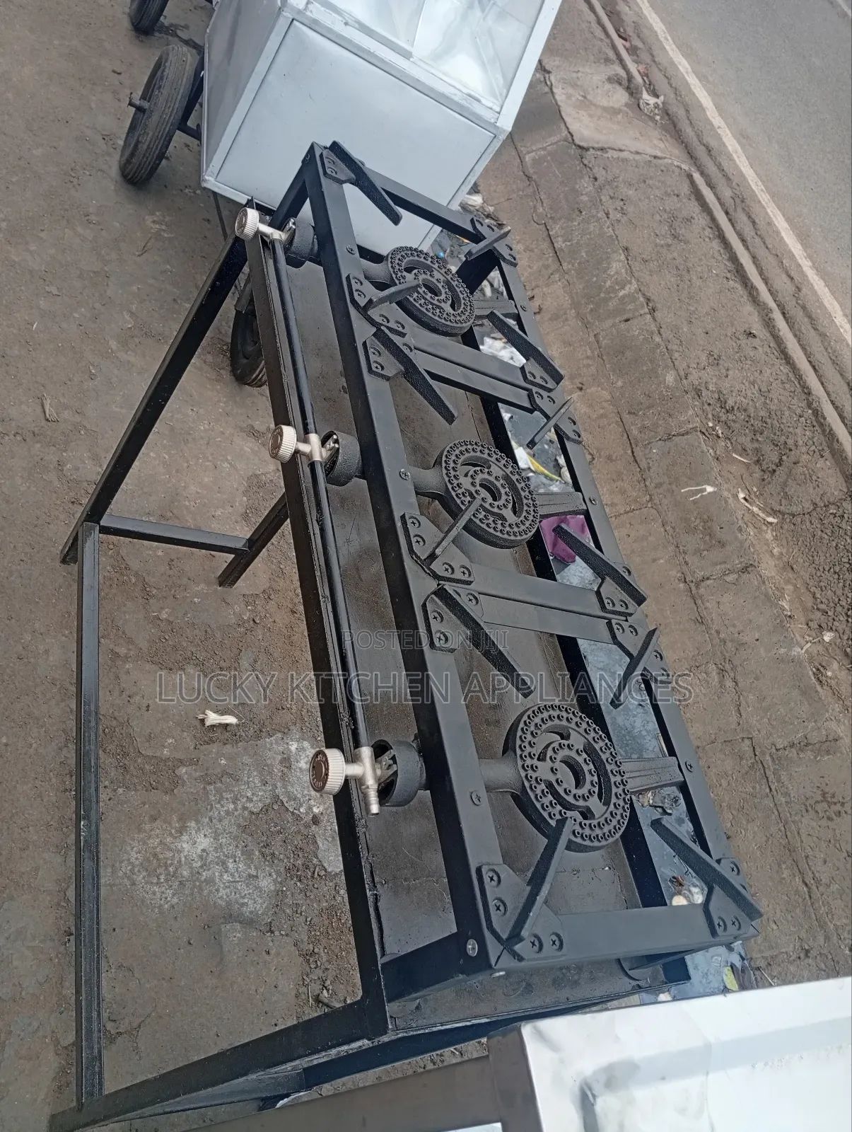 Table Top Mild Steel Imported Three Burner.