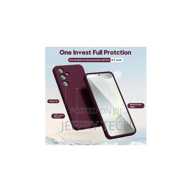 Soft Silicone Back Cover for Samsung Galaxy S24 Plus – Protective, Sho - thumbnail 3
