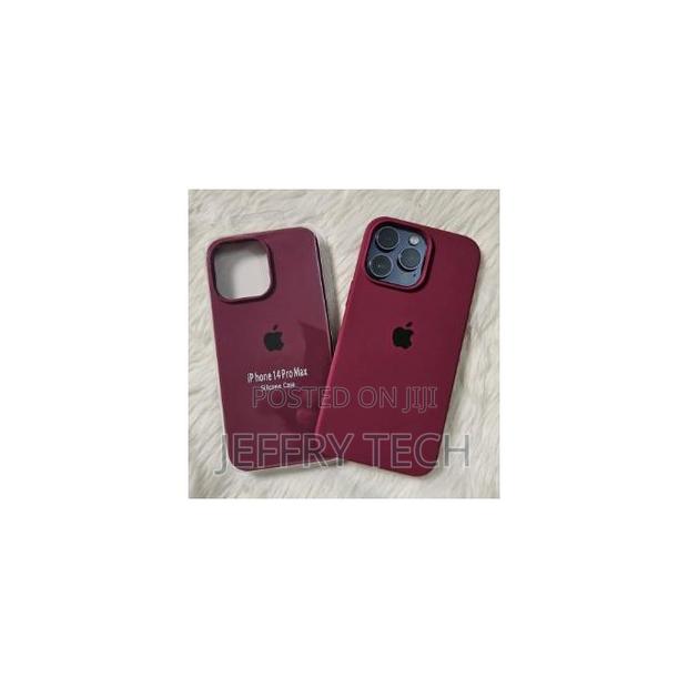 Soft Silicone Back Cover for iPhone 13 Pro Max – Shockproof,T – Maroon - main view