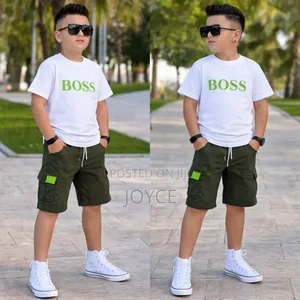 2 Pc Kids Khaki Shorts