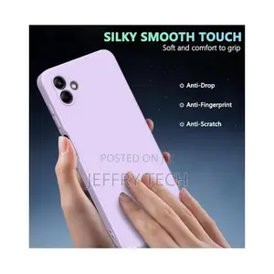 Silicone Back Cover for Samsung Galaxy A06 – Protective, SHT – Purple
