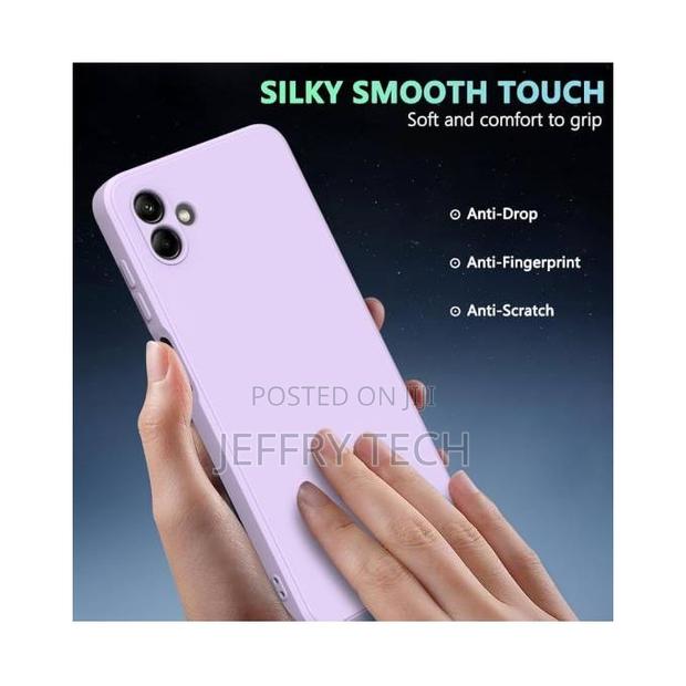 Silicone Back Cover for Samsung Galaxy A06 – Protective, SHT – Purple - thumbnail 2