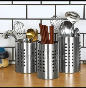 Stainless Steel Cutlery Holder Spoons Chopsticks Kitchen Organiser