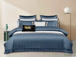 Luxury Cotton Satin Stripped Duvet Cover Sets