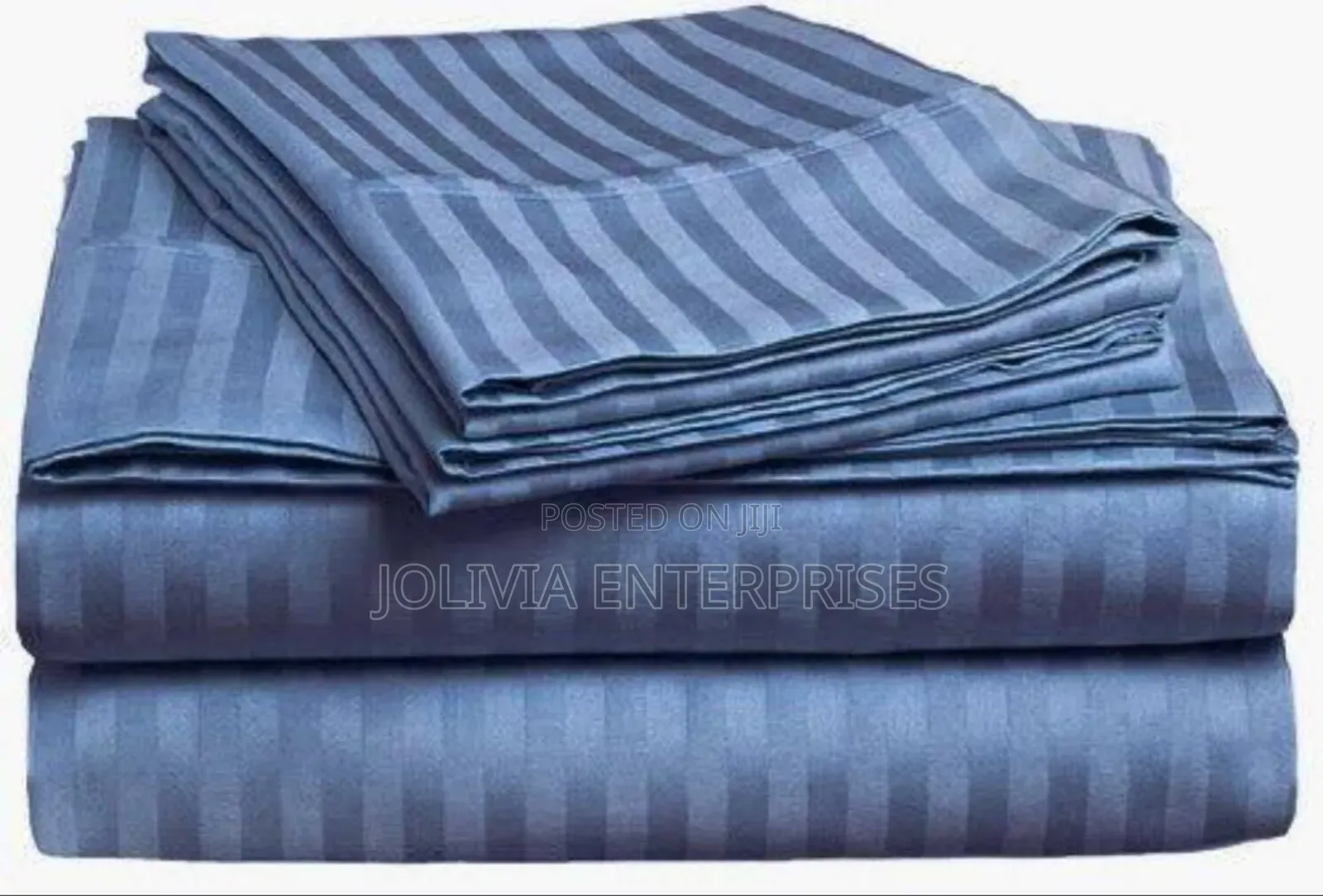 Luxury Cotton Stripped Bedsheets Sets Sizes 7*8/8*8
