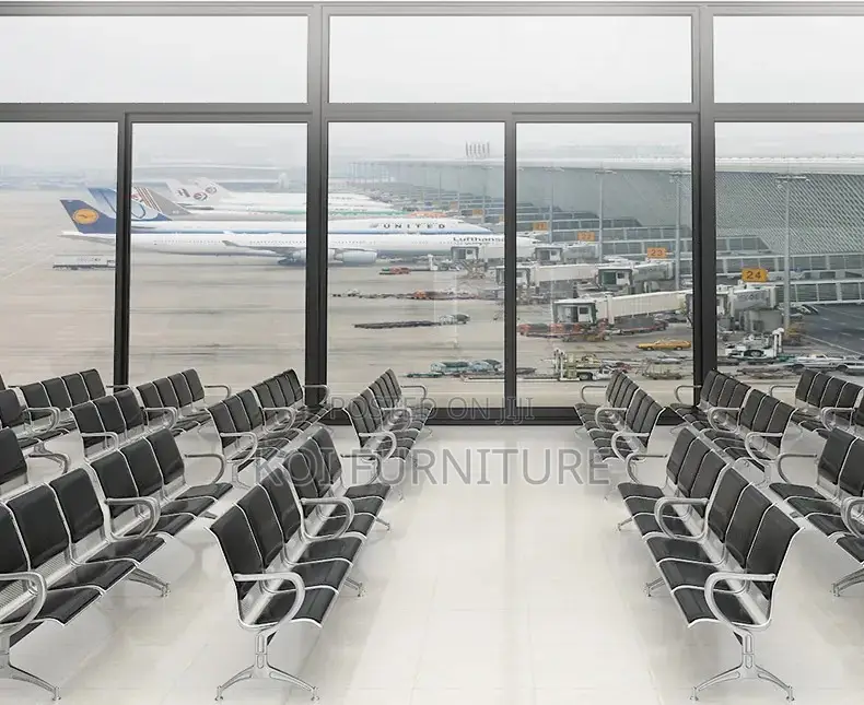 Office Benches; Three Seaters Semi Padded Office Waiting Area Bench