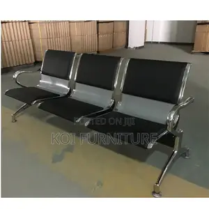 Office Benches; Three Seaters Semi Padded Office Waiting Area Bench