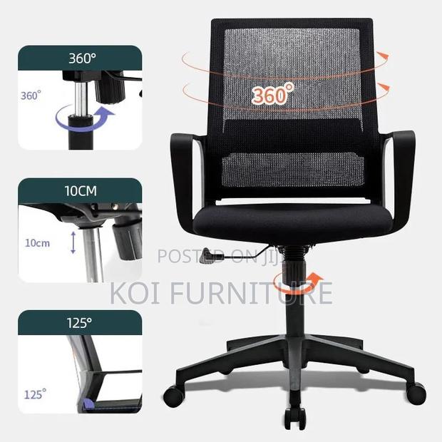 Office Chairs; Captains Ergonomic Executive Office Mesh Chair - thumbnail 6