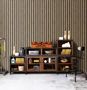Wood Stripe Grain Adhesive Wallpaper